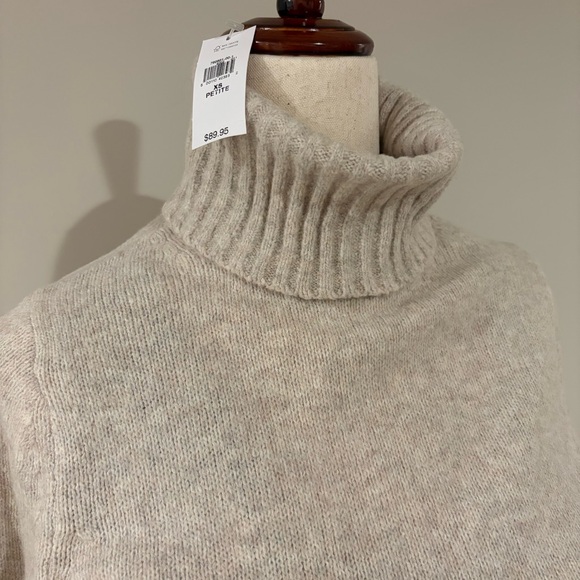 GAP Cashsoft Turtleneck Midi Dress - Silver Charm - Picture 4 of 4